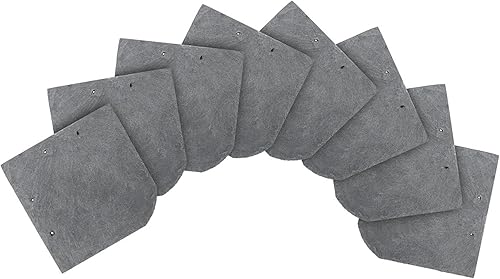 1m² (40 Stück) Naturschiefer 20x20cm Uni | 1. Wahl | 4 Größen | spanischer Markenschiefer für Dach & Fassade | Universal Schiefer Schornstein Gaube | Dachdecker Qualität 1. Sortierung - Cheap-Us