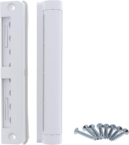 Siegenia Aeromat mini Standard Falzlüfter inkl. Drehverschluss 9016 & ToniTec® Schraubenset KL-FR 8 - Cheap-Us