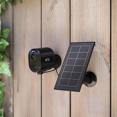 Arlo Zertifiziertes Zubehör, Solarpanel, Wetterfest, Nur Kompatibel Mit Arlo Essential Gen 1 (+XL) Überwachungskamera Aussen WLAN, Perfekt, Um Ihre Kameras 24/7 Aufgeladen Zu Halten, Weiß - Cheap-Us