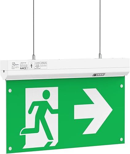 Dauerlicht LED Notleuchte Notbeleuchtung Exit Notausgang Fluchtwegleuchte Notlicht Fluchtweg EXIT IP20 oder IP65 (Dauerlicht IP20) - Cheap-Us
