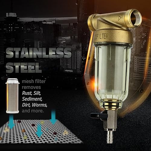 iSpring FWSP50 Rückspülfilter Wasserfilter Ersatzkartusche, für WSP50, 1 Stück - Cheap-Us