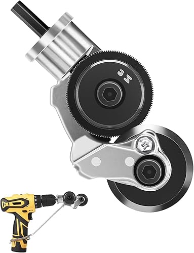 Blechschere Elektrisch Blechschneider für Akkuschrauber Elektrischer Bohrplattenschneider Blech Schneiden Nibbler für Bohrmaschine zum Schneiden von Eisen Weißblech Stahl Kupfer (Universal) - Cheap-Us