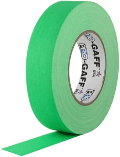 Pro-Gaff RS127GN24X25 fluoreszierendes, mattes Gewebeband, 24 mm x 22,8 m - Cheap-Us