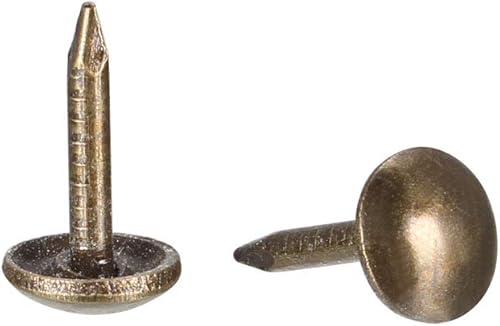 sourcing map 200Stk.Polsternagel 6mm Durchmesser 8mm Runde Reißzwecken Bronze - Cheap-Us