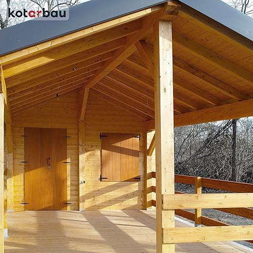KOTARBAU® 2er Set Ladenband Türbänder 150 x 150 x 35 mm aus Pulverbeschichtetem Stahl Torscharnier Türband Schwarz Scharniere Klappbar Fensterscharnier Holztür Gartentor Scharnier Kistenband Torbeschl - Cheap-Us