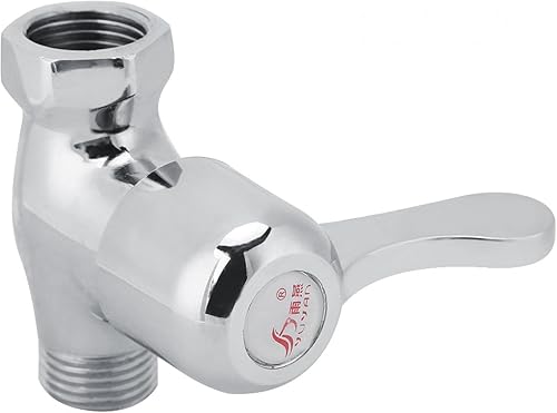 Hapivida Duschkopf Absperrventil Eckventil G1/2 Zoll Innengewinde zu G 1/2 Zoll Außengewinde Kupfer Wasserhahn Umlenkventil Bad Wasserhahn Wasserregelventil Warmwasserbereiter Zubehör für Küche - Cheap-Us