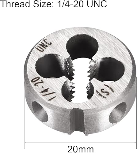 sourcing map 1/4-20 UNC Runde Schneideisen Maschinengewinde Schneideisen 0,8' AD Werkzeugstahl - Cheap-Us