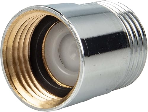 tecuro - Rückflussverhinderer - zur Montage an Wannen- und Brausearmaturen - Anschluss 1/2 Zoll - Messing hochglanzverchromt - inkl. Dichtung - 66110 - Cheap-Us
