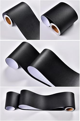 Wandbordüre, selbstklebend, wasserdicht, aus PVC, Sockelleiste, selbstklebend, für Küche und Badezimmer, Wanddekoration, gebürstetes Gold, 5 cm x 500 cm - Cheap-Us