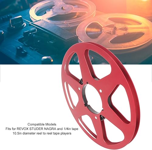 1/4 10,5 Zoll Nab Take Up Reel to Reel Tape, Open Reel AudioTakeup Reel für REVOX Studer, Leeres Aluminium Aufnahmeband Reel to Reel Recorder Zubehör für Nab (Gold) - Cheap-Us