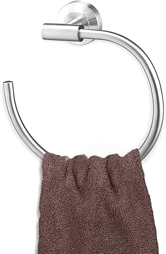 WENKO01 Handtuchhalter Edelstahl Rostfrei mit Absenkautomatik Handtuchring Ø 22cm… - Cheap-Us