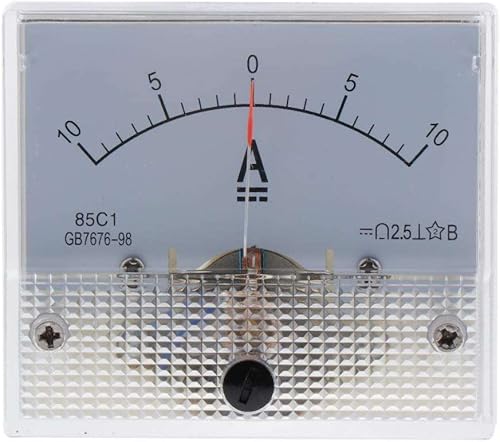 Baoblaze Amperemeter 2,5 Genauigkeit Spannung Analog Panel (Teststrombereich: DC 1A 5A 10A), 0-5A - Cheap-Us