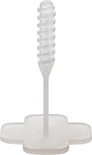 Brunoplast NIVIFIX 250x T-Fuge Gewindelaschen für 2 mm Fugen, Fliesen Nivelliersystem, 2mm Abstandshalter, Fliesenverlegehilfe zum Verlegen von Wand- und Bodenfliesen, Fliesen Werkzeug, Zuglaschen - Cheap-Us