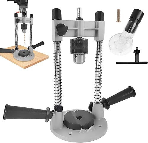 Bohrständer Akkuschrauber, 90° Vertikale Positionierung, Verdickte Basis, Multifunktionaler Bohrhilfe, Präzisionsbohren Bohrmaschinenständer, für Holz, Rundrohre, Marmor Usw, Verwendet - Cheap-Us