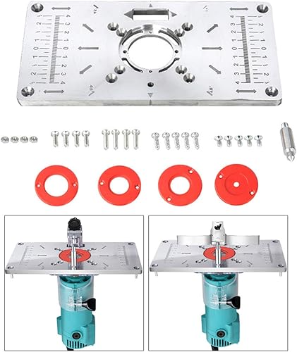 Aluminium Router Tabelle Einlegeplatte, Praktisches, Sparen Sie Aufwand, Trim Router Tabellen Platten Holzbearbeitung Flip Trimming Brett FüR Die Holzbearbeitungsbank Anbringen - Cheap-Us