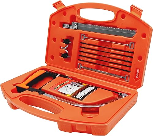 WAIZHIUA Handsäge Bügelsäge Set, 13-in-1 Multifunktionssäge Metallsäge, Einstellbarer Rahmen, Handsägen Set mit 6 HSS Stahl Sägeblätter für Metall Glas Fliesen Holz Kunststoff - Cheap-Us