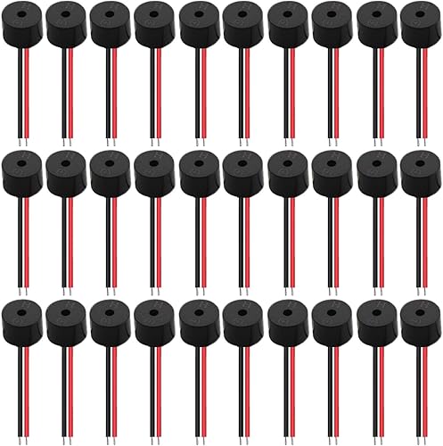 VISSQH 30pcs 3-12 V Elektronischer Summer,85dB DC Summer,Active Buzzer,kontinuierlicher Piepton Piezo Summer - Cheap-Us