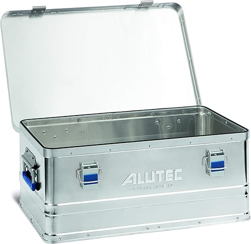 ALUTEC Aluminiumbox BASIC 40 (Inhalt 40 l, Innenmaße (LxBxH) 535 X 340 X 220 mm, staub-/spritzwassergeschützt, Werkzeugbox, Aufbewahrungskiste, Gewicht 2,98 kg) 10040 - Cheap-Us