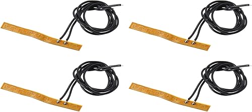 QUARKZMAN Heizfolie Heizplatte, 2,6W 3,7V Polyimid Heizpad, selbstklebende PI Heizelemente Folie 57mmx6mm Heizstreifen für konstante Temperatur, Packung mit 4 Stück - Cheap-Us