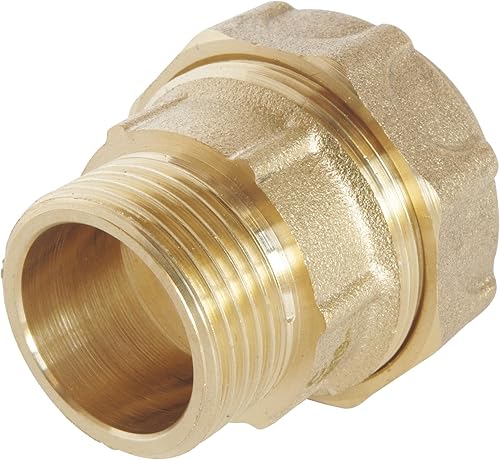 SOMATHERM FOR YOU - Messing Einsteckverbindungsstück gerade für D32 PE-Rohr - M26 / 34 - äußere Klemm - Cheap-Us