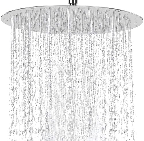 Magiin Regendusche Duschkopf, Hochdruck-Duschkopf Regendusche Aus Edelstahl, 1.8mm Ultradünne Dicke Rost- Und Korrosionsbeständig Kopfbrause Groß, Regenduschkopf Mit 126 Siliziumdüsen - Cheap-Us