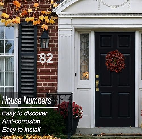 nanlyiau 6in/15.3cm edelstahl hausnummer hausnummern aus edelstahl Hausnummern edelstahl zahlen Edelstahl aus massivem SUS304,selbstklebende hausnummern(6in number 3) - Cheap-Us