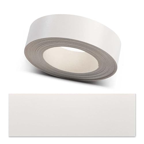 ben+camilla.com Kantenumleimer Weiß 45 mm x 5 m zum Aufbügeln für Möbelbauplatten und Regalbretter - Cheap-Us