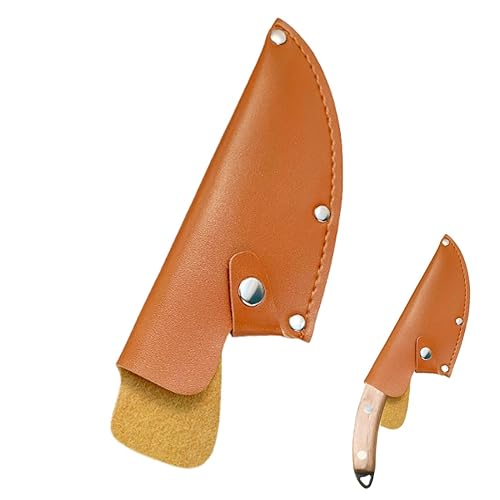 RAMGLYO 1 x Lederscheide, Messerkantenschutz aus PU-Leder für 15,2 cm Ausbeinmesser, Hackmesser, Klingenschutz mit Schlaufe, Gürtel, Messer, Abdeckungen, Küchenzubehör für Camping, Outdoor-Aktivitäten - Cheap-Us
