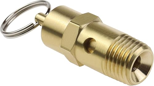 YINETTECH 1/4' BSP Luftkompressor Sicherheitsventil Druckregler Heavy Duty Elektrowerkzeuge Zubehör für Luftkompressor Messing 10 Bar 145 Psi - Cheap-Us