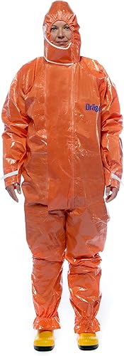 Dräger SPC 4400 CLF begrenzt wiederverwendbarer Schutzanzug gegen Staub und Flüssigkeiten | hohe Beständigkeit gegen Lack & Chemikalien - Cheap-Us