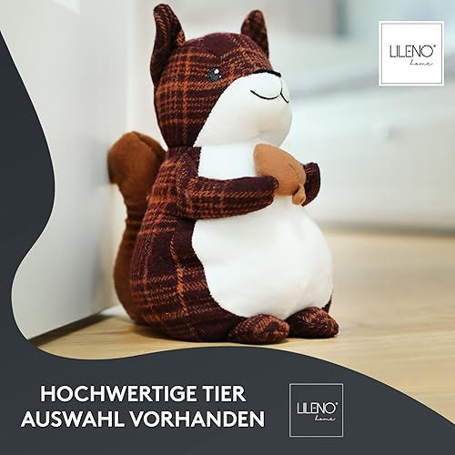 LILENO HOME Türstopper Tier als Affe - hochwertiger Kinderzimmer Türstopper als Boden Tür Stopper Sack - Tiere Stoff Türstopper Boden als Türstopper Sack mit Sandfüllung - Cheap-Us