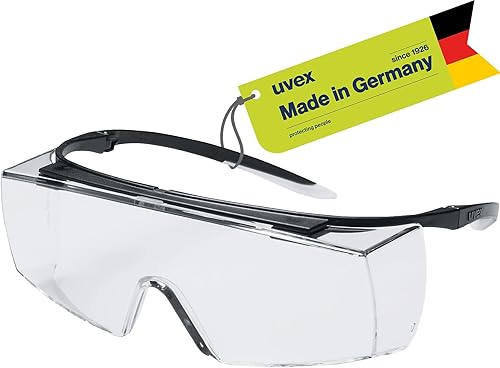 Uvex super F OTG Schutzbrille für Brillenträger - Überbrille - Beidseitig extrem kratzfest & chemikalienbeständig - Cheap-Us