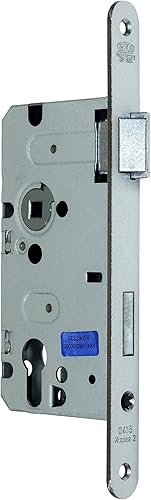 BKS Standard Zimmer Türschloss für Profilzylinder 55/72/8, Stulp: 20 x 235mm abgerundet, DIN Rechts incl. SN-TEC® Montageset - Cheap-Us