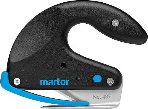 MARTOR 437.00 Messer'Secumax Opticut - nummer 437', Schwarz/Silber/Cyan - Cheap-Us
