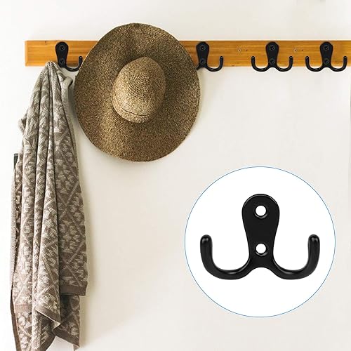 Jubaopen 16 Stück Edelstahl Wandhaken Wand-Montage Schwerlast Haken mit Schrauben Universalhaken Kleiderhaken Garderobenhaken Schlüsselhaken für Schlüssel Taschen - Cheap-Us