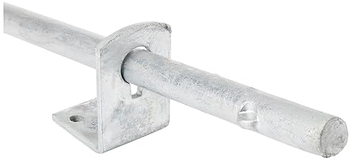 Alberts 211011 Bodenschieber | feuerverzinkt | Bolzen-Ø 16 mm | 400 mm | Abstand Bolzen - Tor 30 mm - Cheap-Us