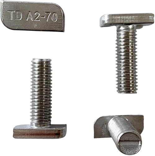 meinschraubenversand.de - Hammerkopfschrauben M8x40 10 Stück (Vollgewinde, Solar, Photovoltaik Typ 28/15) A2 V2A rostfreier Edelstahl - M8 x 40 10 - Cheap-Us