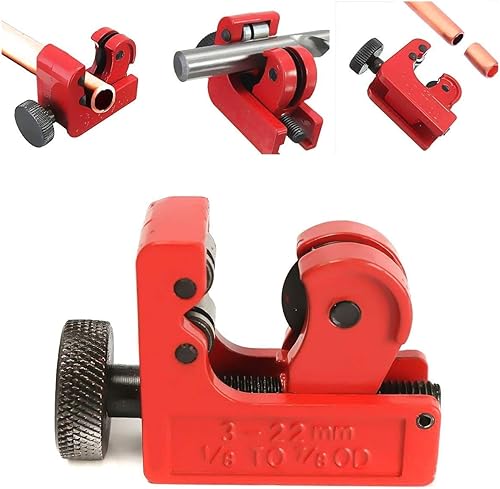 Mini Rohrschneider, SECARIER Ø 3-22 mm Rohrabschneider Kupferrohrschneider Schneidwerkzeuge für Schneiden von Rohren aus Kupfer, Messing, PVC Aluminium, Kunststoff - Cheap-Us