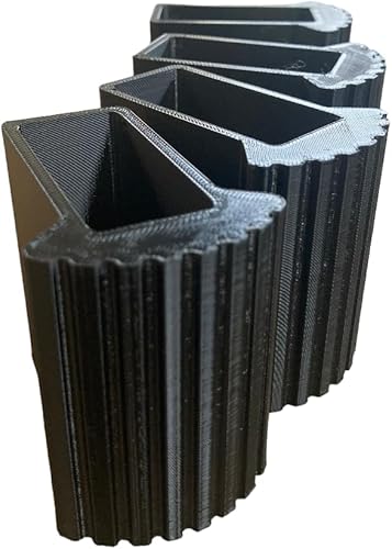 4 Stück: Leiterschuhe, 50 x 22 mm, Länge 60 mm, Material: TPU: rutschhemmend, UV-beständig. - Cheap-Us