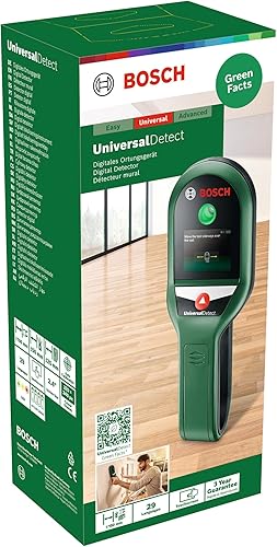 Bosch Ortungsgerät UniveralDetect (Schritt-für-Schritt Display Anleitung für einfache Bedienung, Leitungs-& Balkenfinder, im E-Commerce Karton) - Cheap-Us