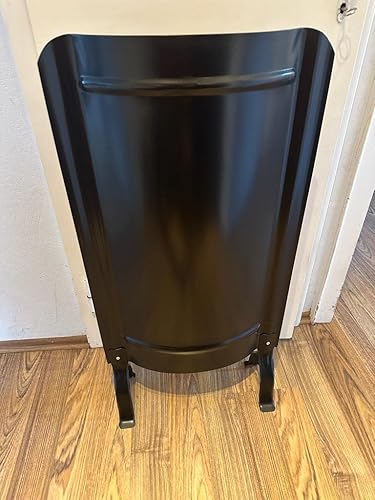 Ofenschirm mit Füßen schwarz Hitzeschild 91 x 46 cm modern glatt NEU - Cheap-Us