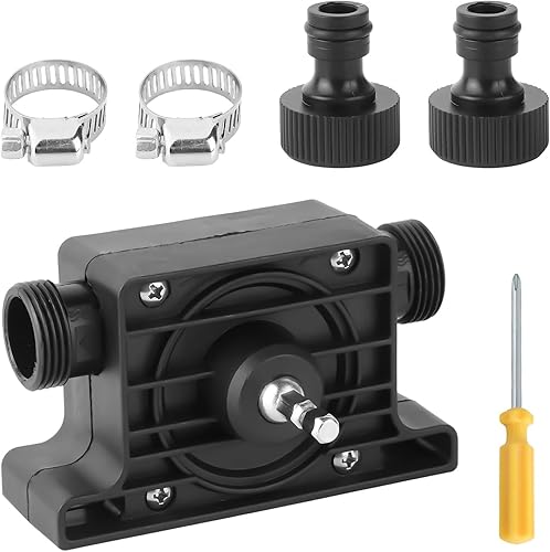 GHVACZS Bohrmaschinenpumpe, Pumpe Akkuschrauber mit Schraubendreher, Tragbar Drill Pump, Geeignet für Elektrische Handbohrmaschinen, die zum Fördern von Wasser - Cheap-Us