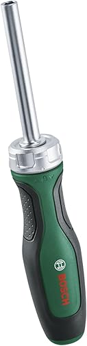 Bosch Bit-Ratschenschraubendreher (Ratschenschraubendreher mit hohem Drehmoment für effizientes Schrauben; max. Drehmoment 36 Nm; Getriebe mit 36 Zähnen; magnetischer Bithalter; Softgrip) - Cheap-Us