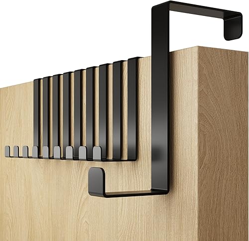 4smile Türhaken – 10er Set, schwarz – Made in Germany Haken ohne Bohren, XXL – Kleiderhaken schwarz sorgen elegant und zeitlos für Ordnung - Cheap-Us