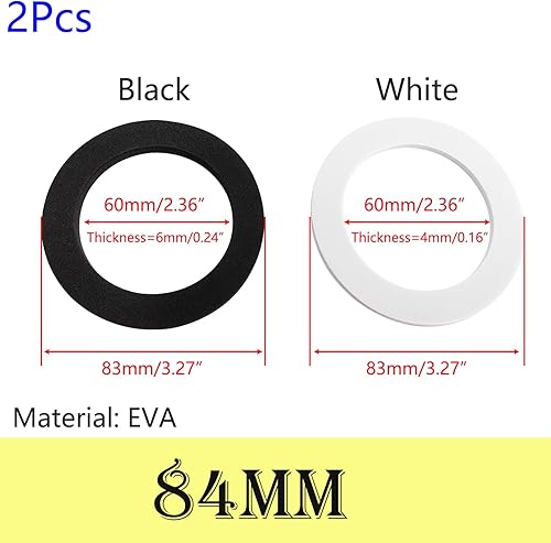 Qrity 4 Stück Dichtungsringe Ersatzdichtungsset für Ablaufgarnitur, O-Ringe Dichtungen, für Qrity 114 mm Spülenserie (ASIN # B09D8YCGSH & B09KBN5YL3 & B09KBRVBZV) - Cheap-Us