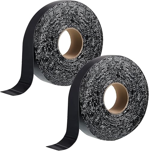 Hanured® 2 Rollen Bitumenband selbstklebend, Butylband dach reparaturband, Asphaltfugen Reparaturband für Parkdach Asphalt Zement Straße, 5 cm x 15 m Jede Rolle - Cheap-Us