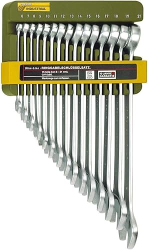 Proxxon 23821 Slim Line Ring-Maulschlüsselsatz, 15-teilig, 6 - 21 mm - Cheap-Us
