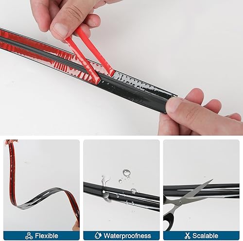 Gold Zierleisten Selbstklebend,10M Flexible Knickleiste PVC Abschlussleiste Selbstklebend Deckenleisten Stuckleisten Wand Fliesenkante und Eckendekor - Schälen und aufkleben (Gold) - Cheap-Us