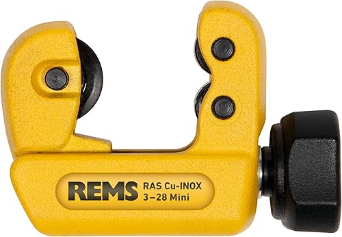 REMS Rohrabschneider RAS Cu-INOX 3-28 Mini (Installationswerkzeug zum Trennen von Rohre Durchmesser 3–28 mm, 1/8–1 1/8', Wanddicke s ≤ mm 4 | klein, handlich, stabile Konstruktion) 113240 R - Cheap-Us