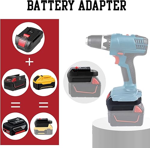 TPDL für Bosch 18V Batterie-Adapter, für Bosch 18V System Batterie BAT609 BAT610 BAT618 BAT619 arbeitet im für Bosch 18V PBA/PSB/PSR Werkzeug - Cheap-Us